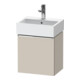 Duravit Meuble sous-lavabo D-Neo 43,4x32,2x44 cm, 1 porte, à gauche, chr/taupe mat-1