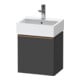 Duravit Meuble sous lavabo D-Neo 43,4x32,2x44 cm, 1 porte, à gauche, gris mat-1