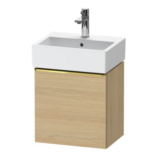Duravit Meuble sous-lavabo D-Neo 43,4x32,2x44 cm, 1 porte, à gauche, gris poli/Ei N