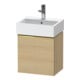 Duravit Meuble sous-lavabo D-Neo 43,4x32,2x44 cm, 1 porte, à gauche, gris poli/Ei N-1