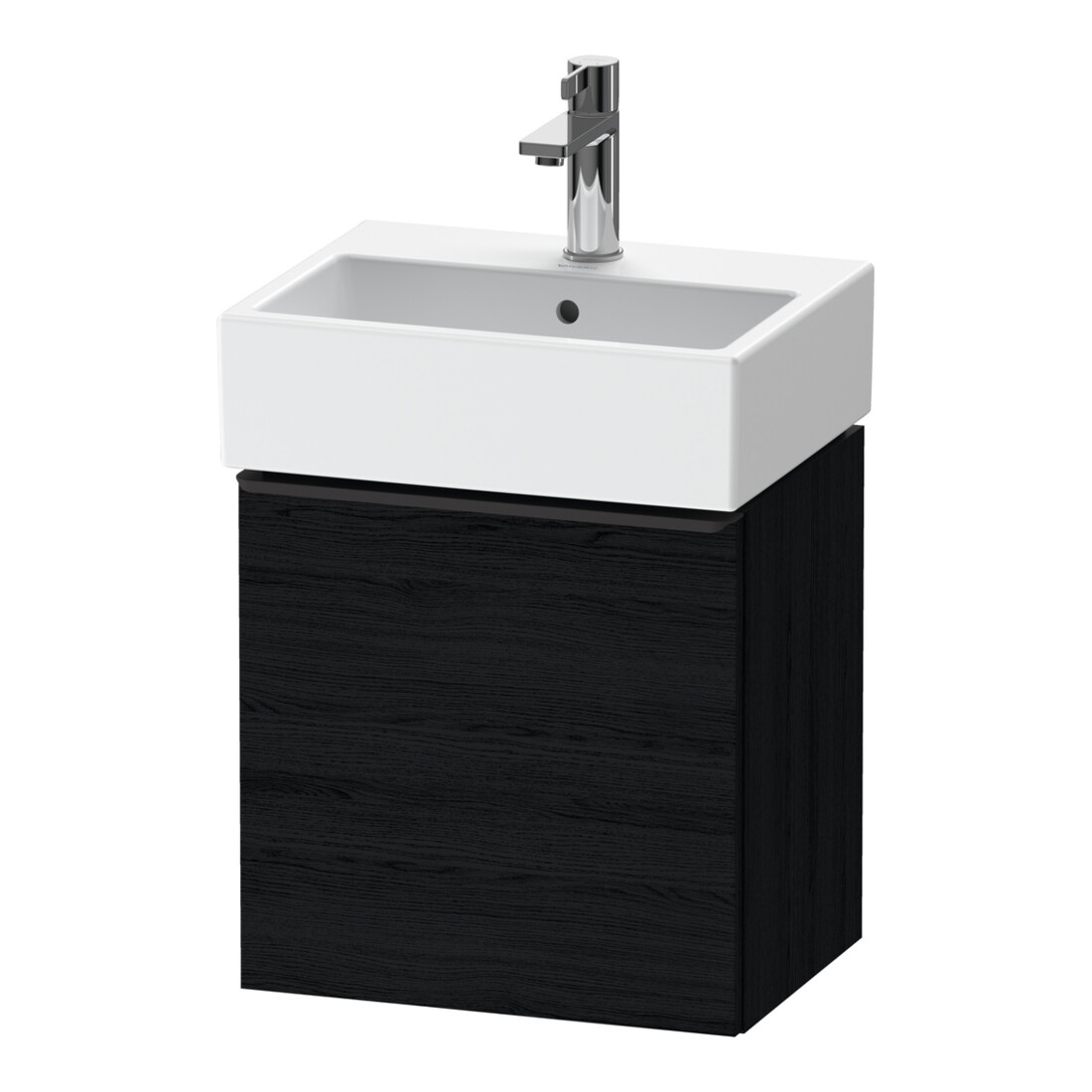Duravit Meuble sous-lavabo D-Neo 43,4x32,2x44 cm, 1 porte, à gauche, noir/ivoire noir