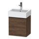 Duravit Meuble sous lavabo D-Neo 43,4x32,2x44 cm, 1 porte, à gauche, noir/noisette-1