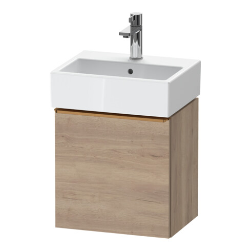 Duravit Meuble sous lavabo D-Neo 43,4x32,2x44cm, 1 porte, à droite, blanc mat/ébène