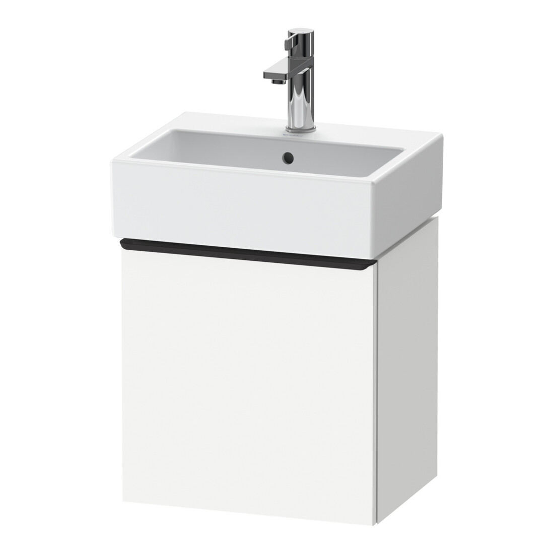Duravit Meuble sous lavabo D-Neo 43,4x32,2x44cm, 1 porte, à droite, noir/blanc mat