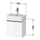 Duravit Meuble sous-lavabo D-Neo 43,4x32,2x44cm, 1 porte, à droite, noir/lin