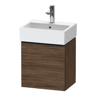 Duravit Meuble sous lavabo D-Neo 43,4x32,2x44cm, 1 porte, à droite, noir/noisette d