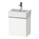Duravit Meuble sous lavabo D-Neo 43,4x32,2x44cm, 1 porte, à gauche, chr/blc ma-1