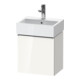 Duravit Meuble sous-lavabo D-Neo 43,4x32,2x44cm, 1 porte, à gauche, chromé/blanc brillant-1