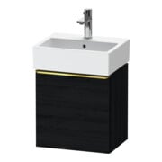 Duravit Meuble sous-lavabo D-Neo 43,4x32,2x44cm, 1 porte, à gauche, gris poli/blanc œuf
