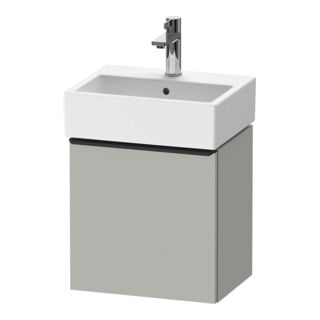 Duravit Meuble sous lavabo D-Neo 43,4x32,2x44cm, 1 porte, à gauche, noir/gris mat