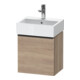 Duravit Meuble sous lavabo D-Neo 43,4x32,2x44cm, 1 porte, à gauche, noir/marbre œuf-1