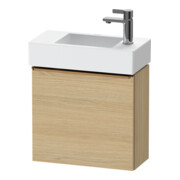 Duravit Meuble sous-lavabo D-Neo 48,4x22,2x44 cm, 1 porte, à droite, b chêne/émeri N