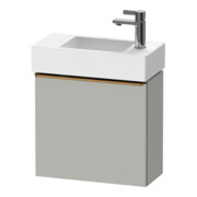 Duravit Meuble sous-lavabo D-Neo 48,4x22,2x44 cm, 1 porte, à droite, b chêne/gris mat