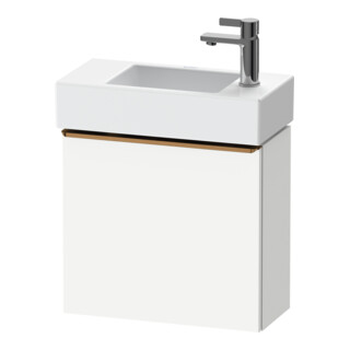 Duravit Meuble sous lavabo D-Neo 48,4x22,2x44 cm, 1 porte, à droite, blanc/gris mat