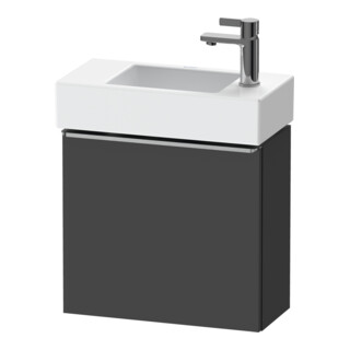 Duravit Meuble sous-lavabo D-Neo 48,4x22,2x44 cm, 1 porte, à droite, gris mat