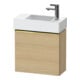 Duravit Meuble sous-lavabo D-Neo 48,4x22,2x44 cm, 1 porte, à droite, gris poli/Ei N-1
