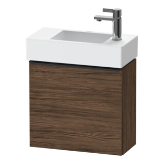 Duravit Meuble sous lavabo D-Neo 48,4x22,2x44 cm, 1 porte, à droite, noir/noisette d