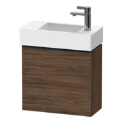 Duravit Meuble sous lavabo D-Neo 48,4x22,2x44 cm, 1 porte, à droite, noir/noisette d-1