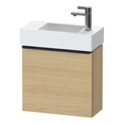 Duravit Meuble sous lavabo D-Neo 48,4x22,2x44 cm, 1 porte, à droite, noir/œuf naturel-1