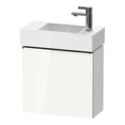 Duravit Meuble sous-lavabo D-Neo 48,4x22,2x44 cm, 1 porte, à gauche, chromé/blanc brillant-1