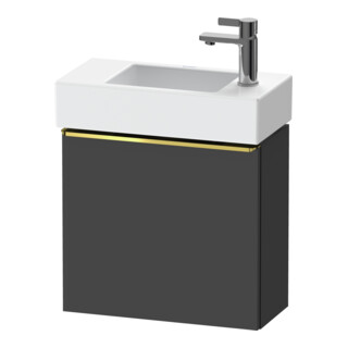 Duravit Meuble sous-lavabo D-Neo 48,4x22,2x44 cm, 1 porte, à gauche, gris pâle/gris m