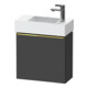 Duravit Meuble sous-lavabo D-Neo 48,4x22,2x44 cm, 1 porte, à gauche, gris pâle/gris m-1