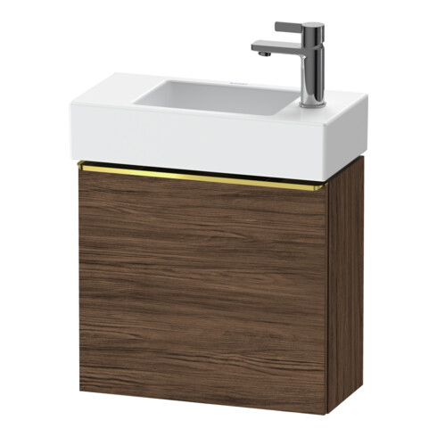 Duravit Meuble sous-lavabo D-Neo 48,4x22,2x44 cm, 1 porte, à gauche, gris poli/nuancé