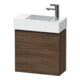 Duravit Meuble sous lavabo D-Neo 48,4x22,2x44 cm, 1 porte, à gauche, noir/noisette d-1