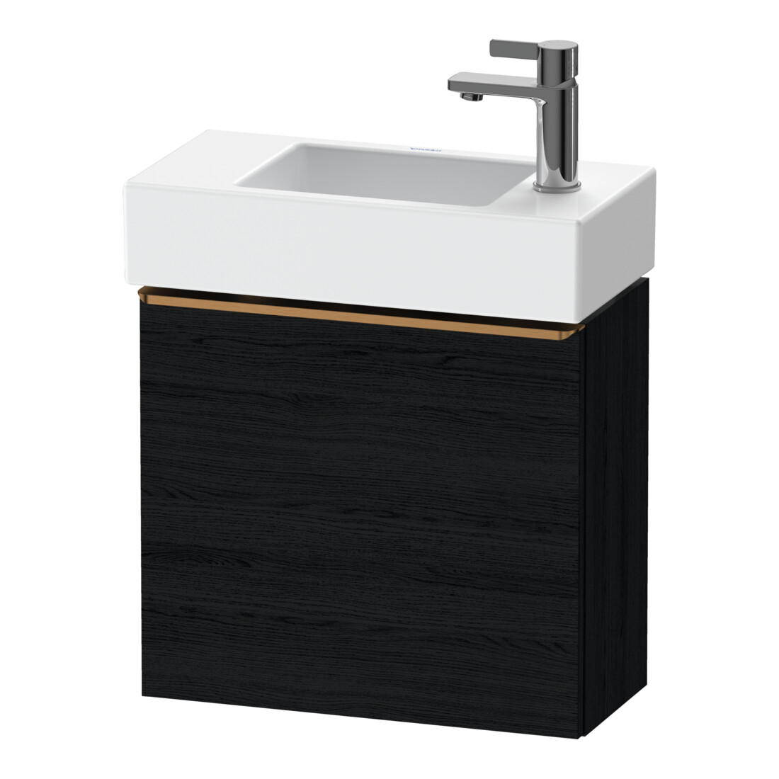 Duravit Meuble sous lavabo D-Neo 48,4x22,2x44cm, 1 porte, à droite, blanc mat/éclat blanc
