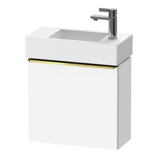 Duravit Meuble sous lavabo D-Neo 48,4x22,2x44cm, 1 porte, à droite, blanc poli/mat