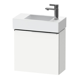 Duravit Meuble sous lavabo D-Neo 48,4x22,2x44cm, 1 porte, à droite, chromé/blanc mat
