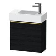 Duravit Meuble sous lavabo D-Neo 48,4x22,2x44cm, 1 porte, à droite, gris poli/blanc œuf