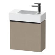Duravit Meuble sous-lavabo D-Neo 48,4x22,2x44cm, 1 porte, à droite, noir/lin