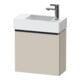 Duravit Meuble sous lavabo D-Neo 48,4x22,2x44cm, 1 porte, à droite, noir/taupe mat-1