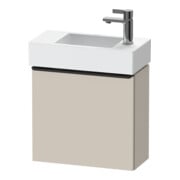 Duravit Meuble sous lavabo D-Neo 48,4x22,2x44cm, 1 porte, à droite, noir/taupe mat
