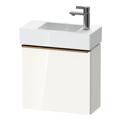 Duravit Meuble sous lavabo D-Neo 48,4x22,2x44cm, 1 porte, à gauche, blanc brillant