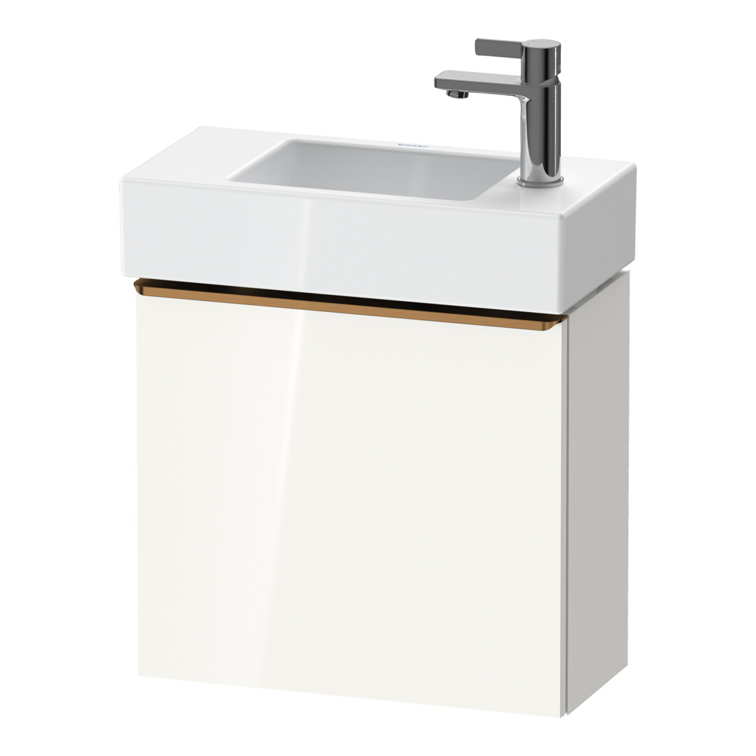 Duravit Meuble sous lavabo D-Neo 48,4x22,2x44cm, 1 porte, à gauche, blanc brillant