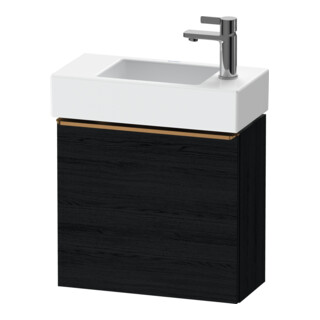 Duravit Meuble sous lavabo D-Neo 48,4x22,2x44cm, 1 porte, à gauche, blanc brillant/éclat œuf