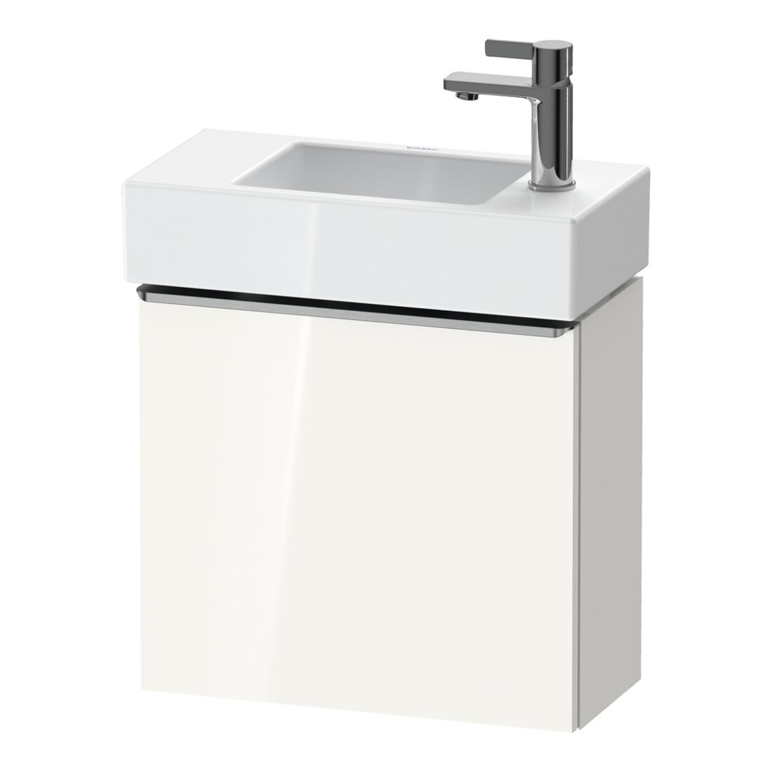 Duravit Meuble sous-lavabo D-Neo 48,4x22,2x44cm, 1 porte, à gauche, blanc/gris