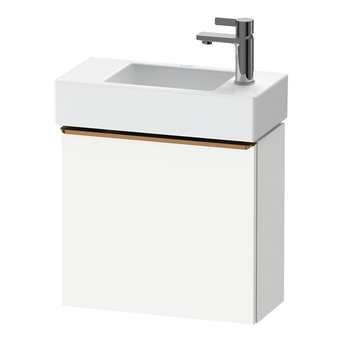 Duravit Meuble sous lavabo D-Neo 48,4x22,2x44cm, 1 porte, à gauche, blanc/gris mat