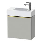 Duravit Meuble sous-lavabo D-Neo 48,4x22,2x44cm, 1 porte, à gauche, gris poli/gris mat