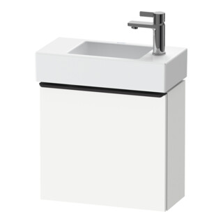 Duravit Meuble sous-lavabo D-Neo 48,4x22,2x44cm, 1 porte, à gauche, noir/blanc mat