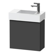 Duravit Meuble sous-lavabo D-Neo 48,4x22,2x44cm, 1 porte, à gauche, noir/Grap ma