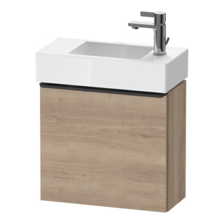 Duravit Meuble sous lavabo D-Neo 48,4x22,2x44cm, 1 porte, à gauche, noir/marbre œuf