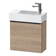 Duravit Meuble sous lavabo D-Neo 48,4x22,2x44cm, 1 porte, à gauche, noir/marbre œuf-1