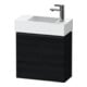 Duravit Meuble sous lavabo D-Neo 48,4x22,2x44cm, 1 porte, à gauche, noir/oeuf noir-1