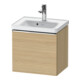 Duravit Meuble sous-lavabo D-Neo 48,4x37,2x44 cm, 1 porte, wd, chr/chêne naturel-1