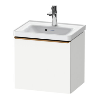Duravit Meuble sous lavabo D-Neo 48,4x37,2x44 cm, 1 tiroir, bois, bronze mat/blanc