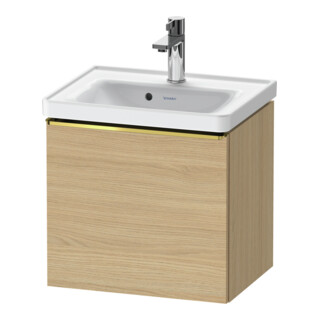 Duravit Meuble sous-lavabo D-Neo 48,4x37,2x44 cm, 1 tiroir, chêne naturel, brillant