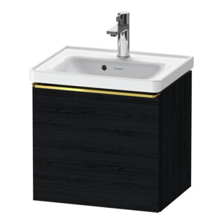 Duravit Meuble sous-lavabo D-Neo 48,4x37,2x44 cm, 1 tiroir, chêne noir, brillant